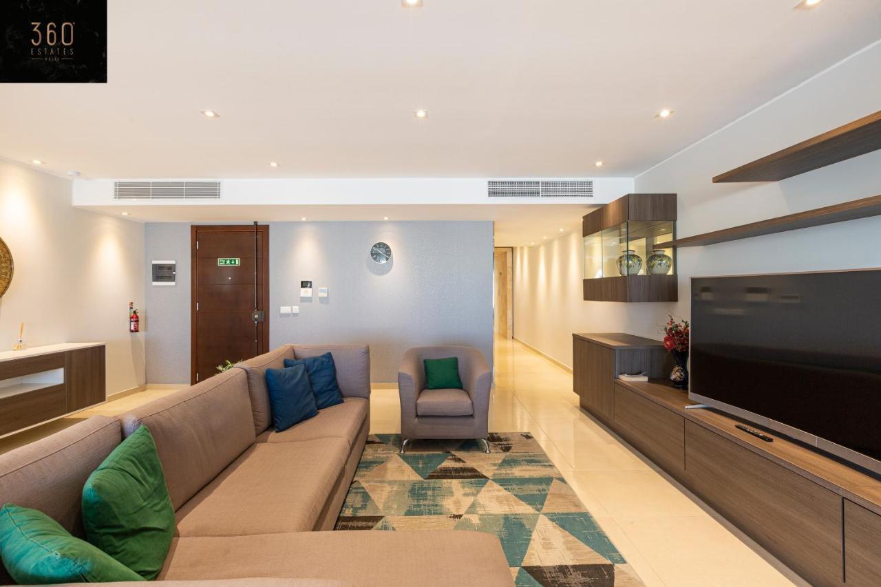 Seafront, Designer Apt With Private Terrace & Wifi By 360 Estates Apartment Pieta Luaran gambar